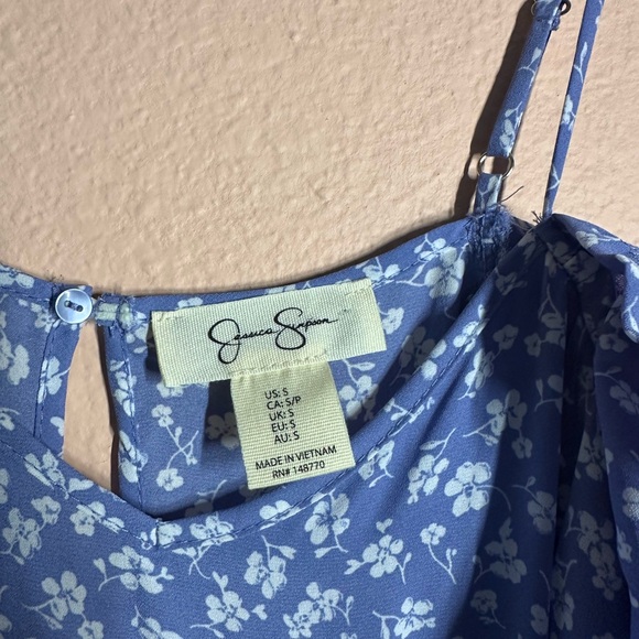 Jessica Simpson Blue Floral Dress - Picture 2 of 4